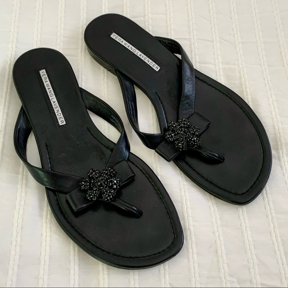 Vera Wang Lavender collection leather sandals